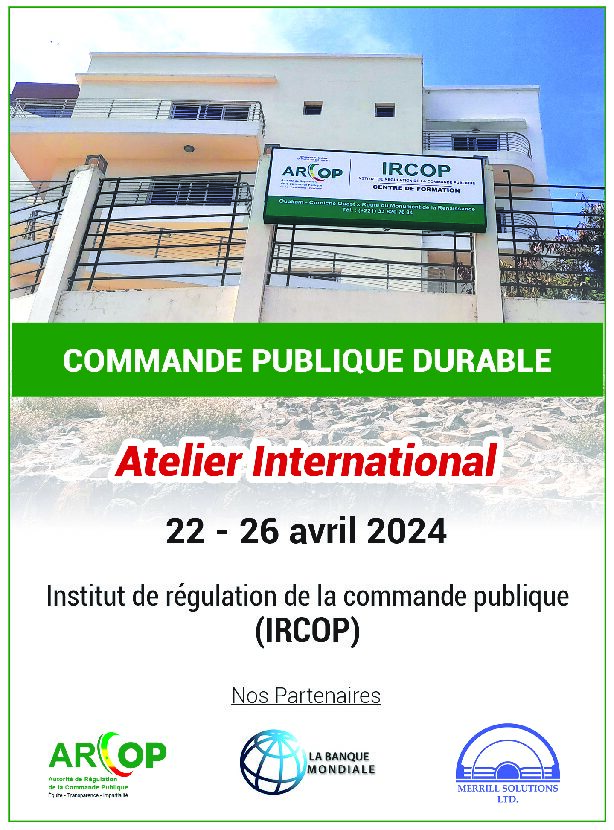 COMMANDE PUBLIQUE DURABLE : La formation de Dakar pour impulser le changement de paradigme