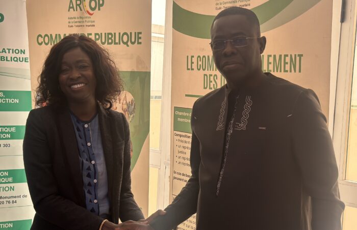 VISITE D’UNE DELEGATION DE LA BANQUE MONDIALE A L’ARCOP :Engagement renouvelé, la modernisation, l’accès des femmes à la commande publique et les formations internationales au cœur des échanges